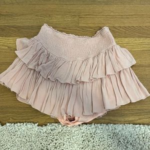 Rock and rags ruffle pink skirt